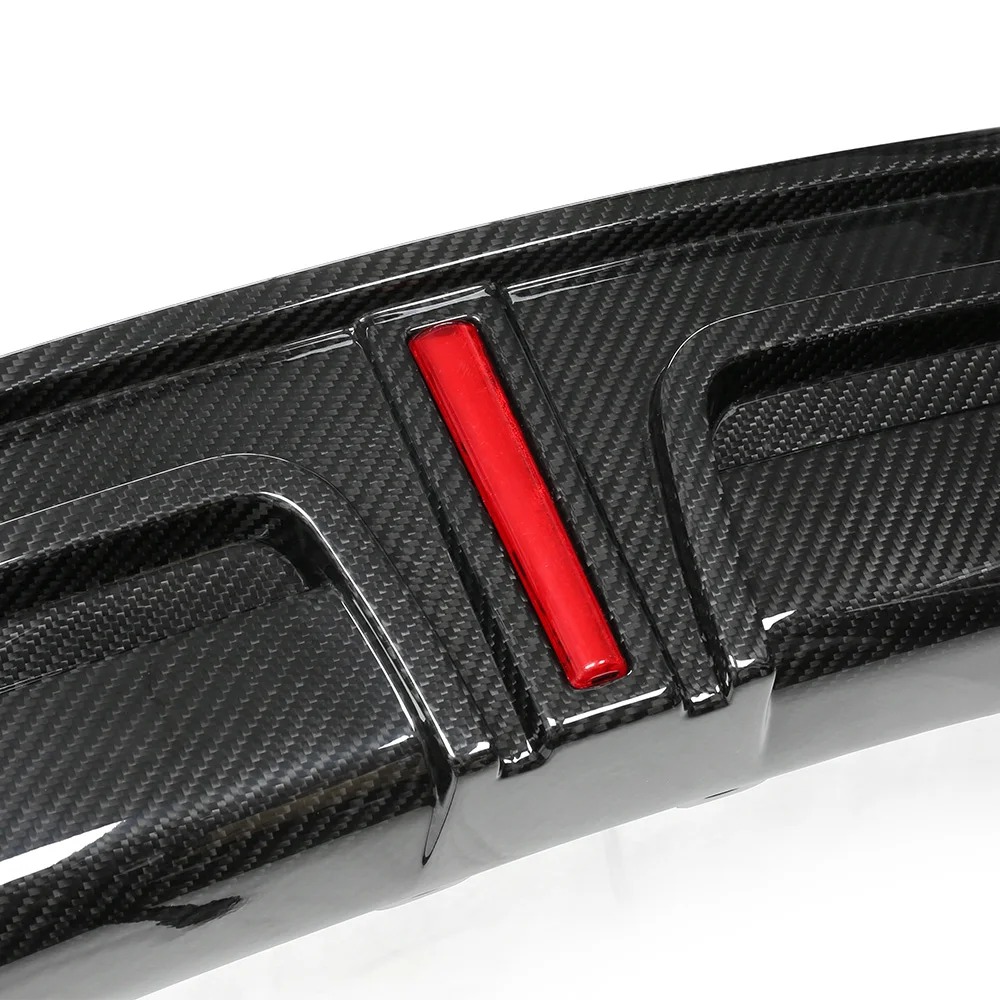 Dry Carbon Fiber Rear Diffuser With LED a Style for  MODEL 3 2024+ Body Kit